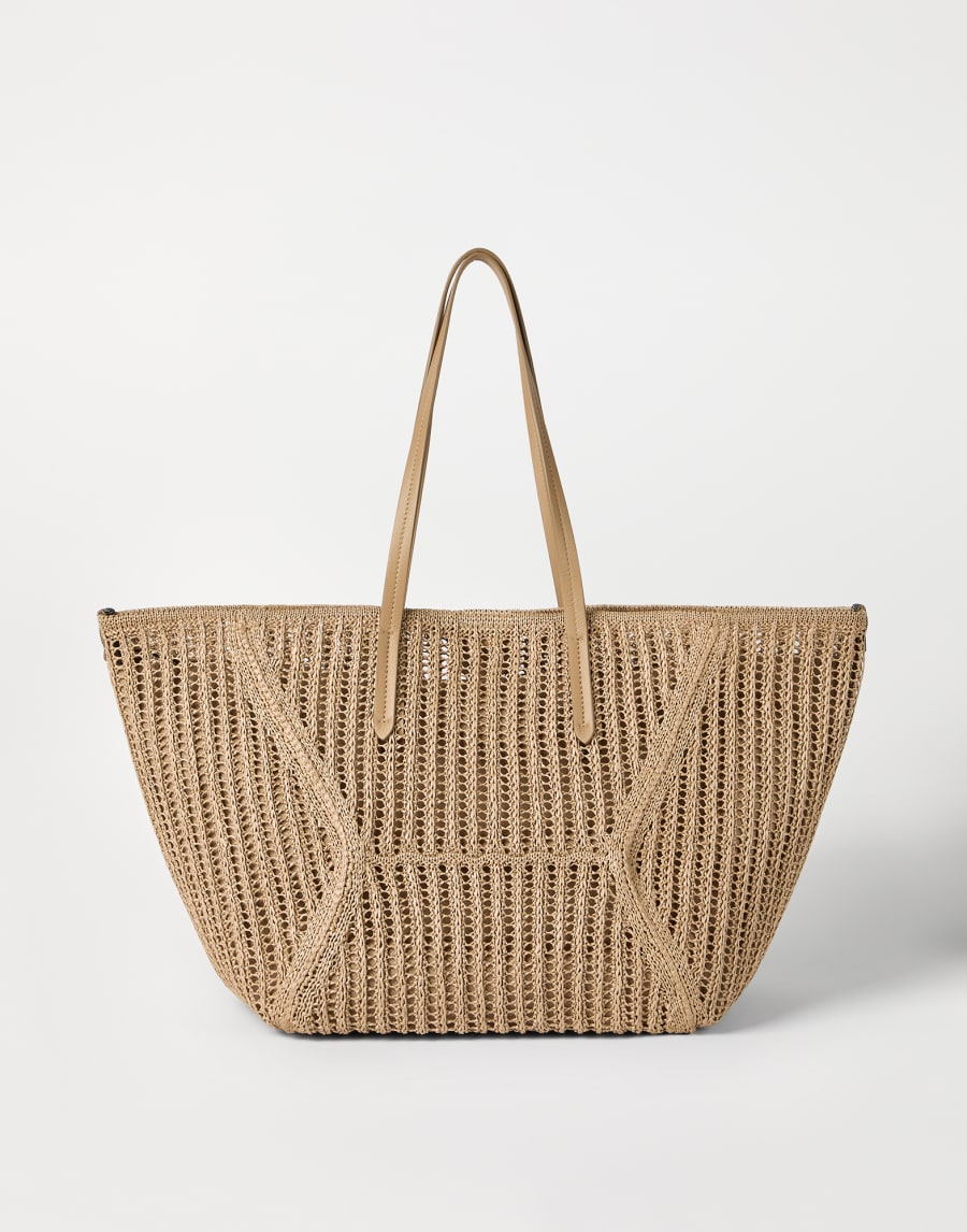 Sac BC Duo en raphia technique Corde Femme - Brunello Cucinelli