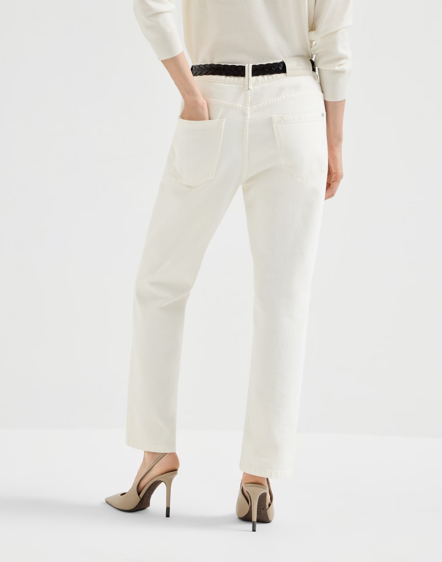 五口袋长裤 白色 女款 - Brunello Cucinelli