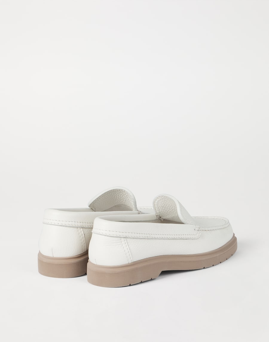 Loafers en cuir Soft Blanc Femme - Brunello Cucinelli
