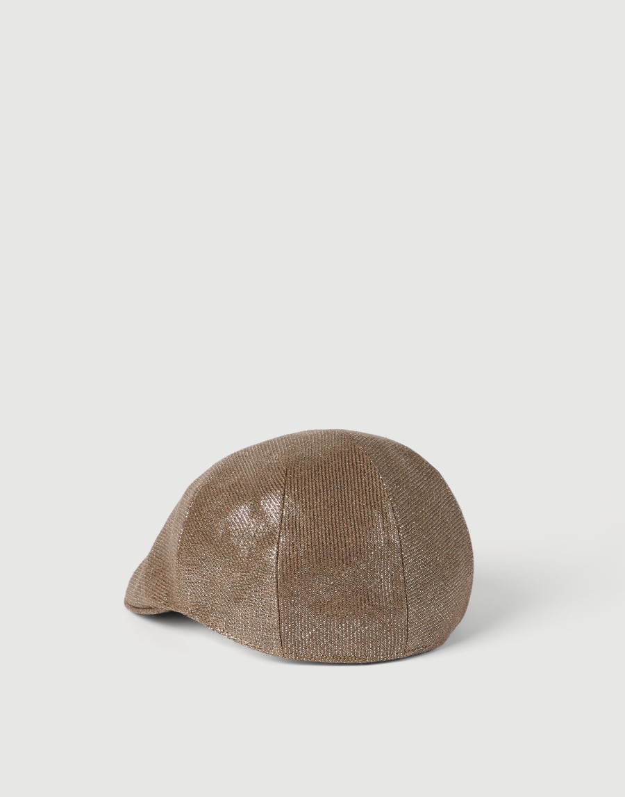 Sparkling flat hat Brown Woman - Brunello Cucinelli