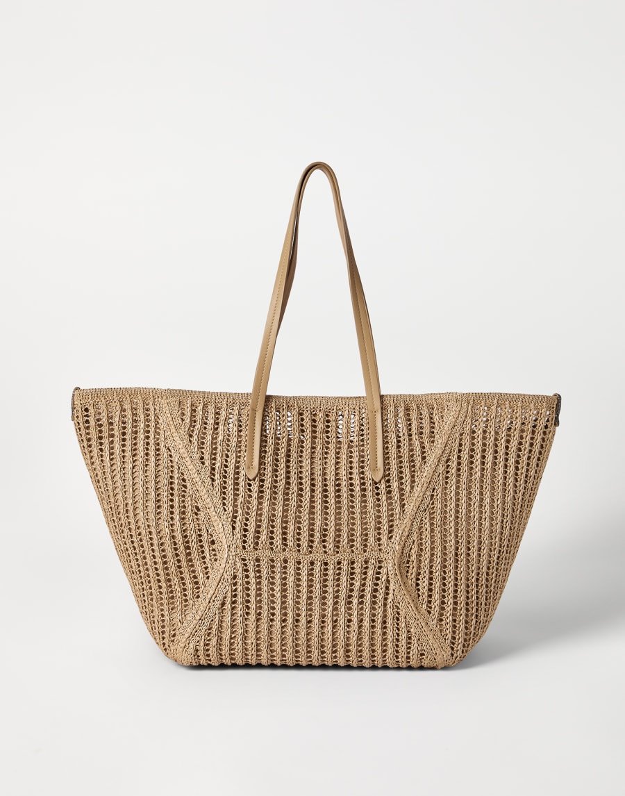 Sac BC Duo en raphia technique Corde Femme - Brunello Cucinelli