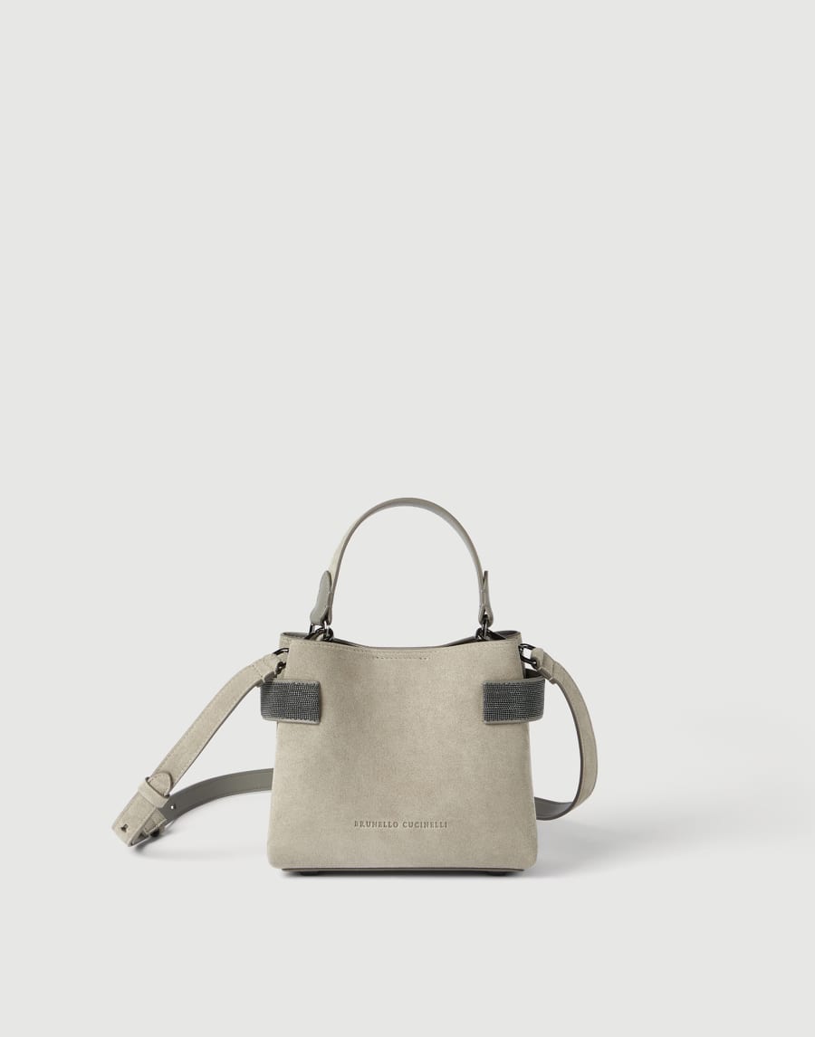 Sac épaule-main Essence petit modèle Vert Kaki Femme - Brunello Cucinelli