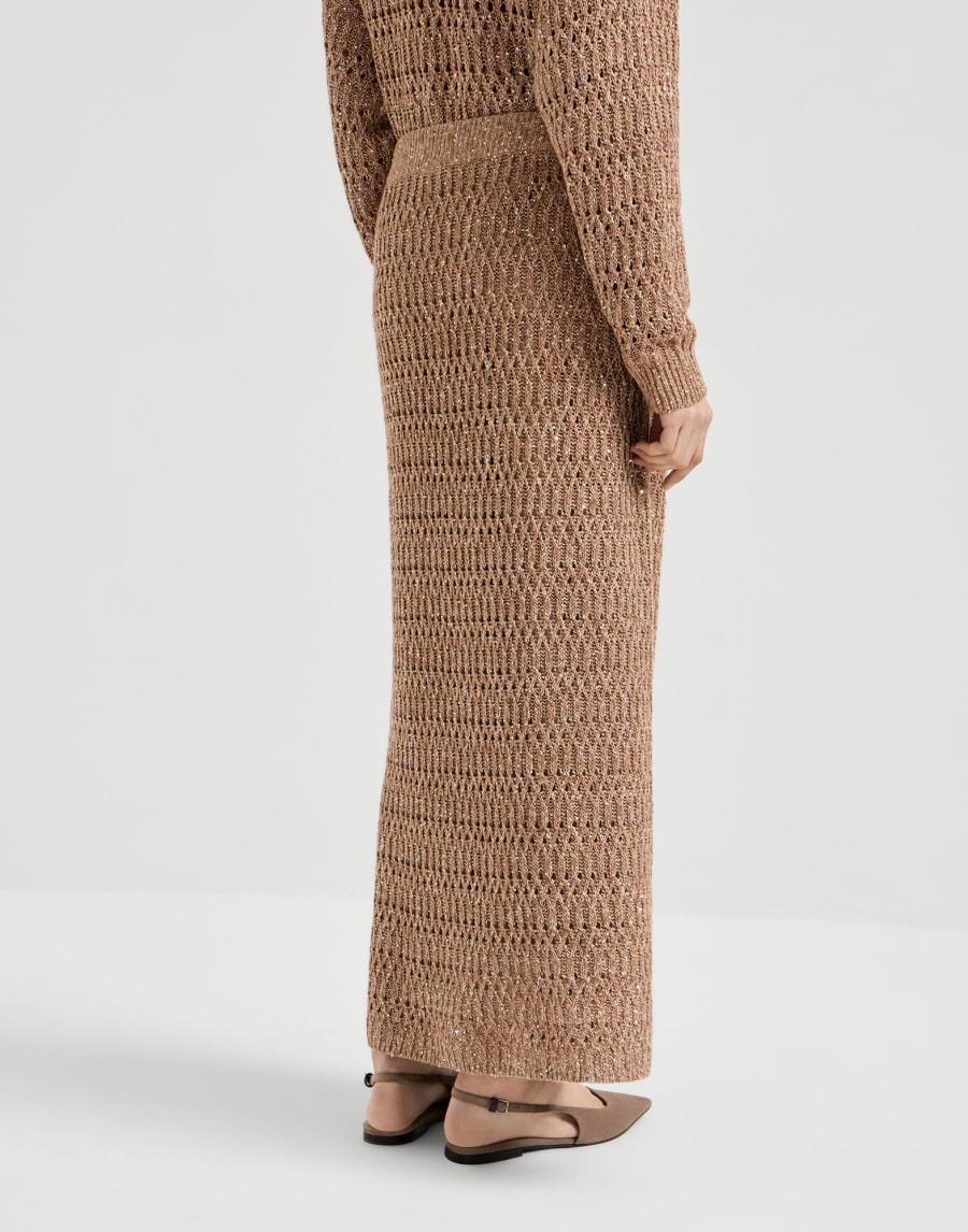 Юбка Dazzling Braids Коричневый Женщина - Brunello Cucinelli