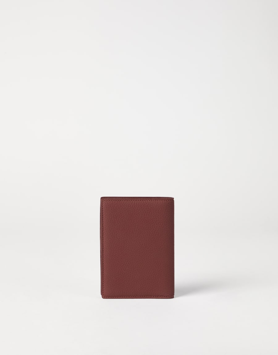 Calfskin passport holder Firebrick Woman - Brunello Cucinelli