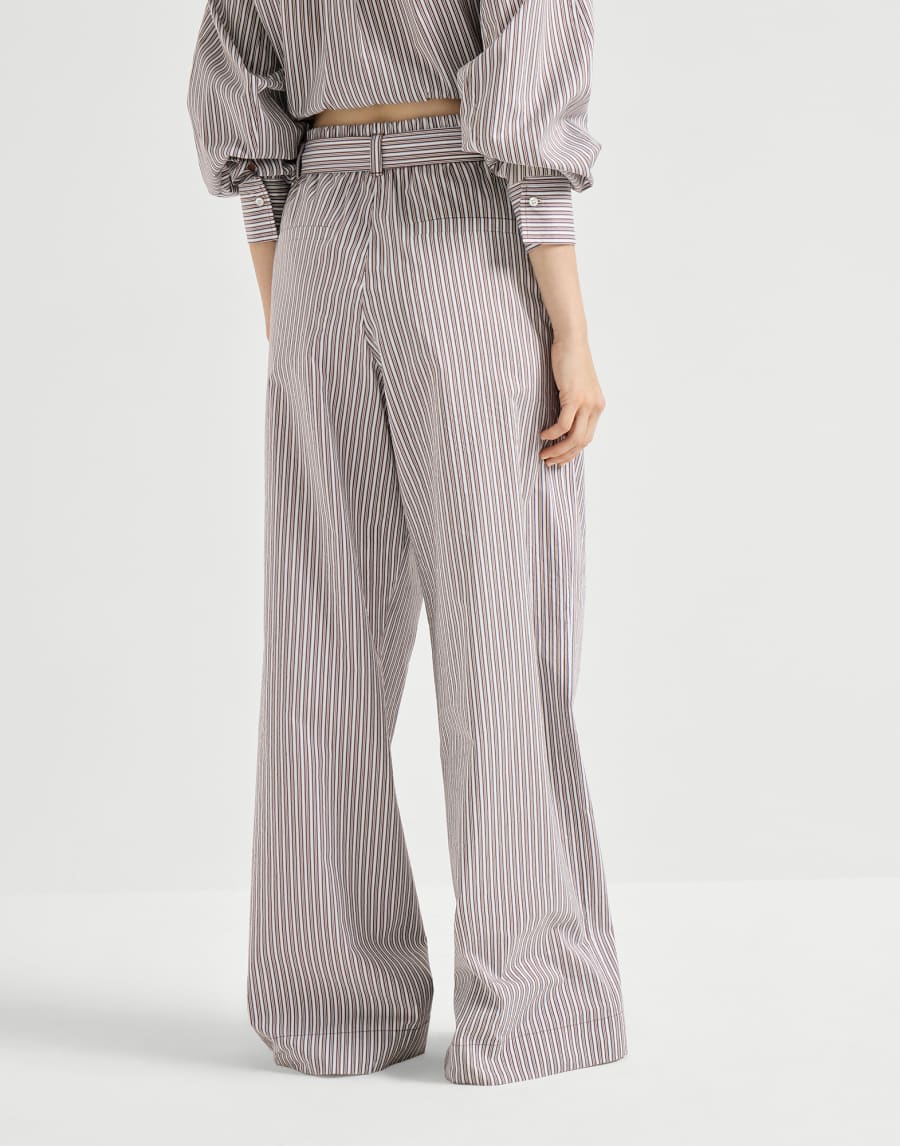 Pantalón Loose Track Burdeos Mujer - Brunello Cucinelli