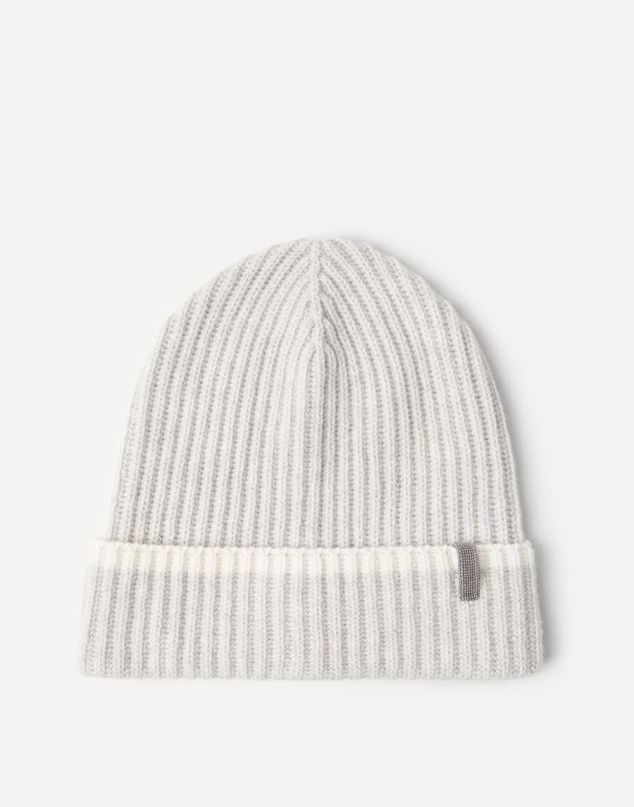 Knit beanie Light Grey Woman - Brunello Cucinelli