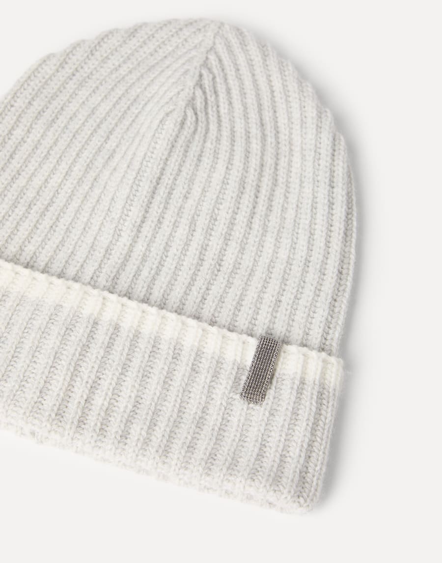 Knit beanie Light Grey Woman - Brunello Cucinelli