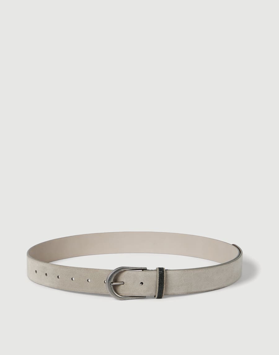 Suede belt Beige Woman - Brunello Cucinelli