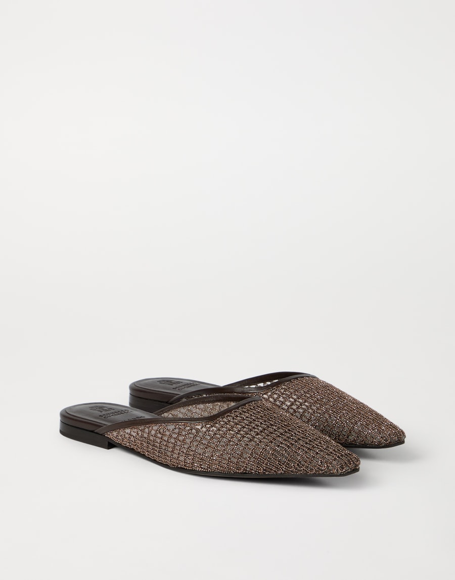 Mules en cuir Marron Femme - Brunello Cucinelli