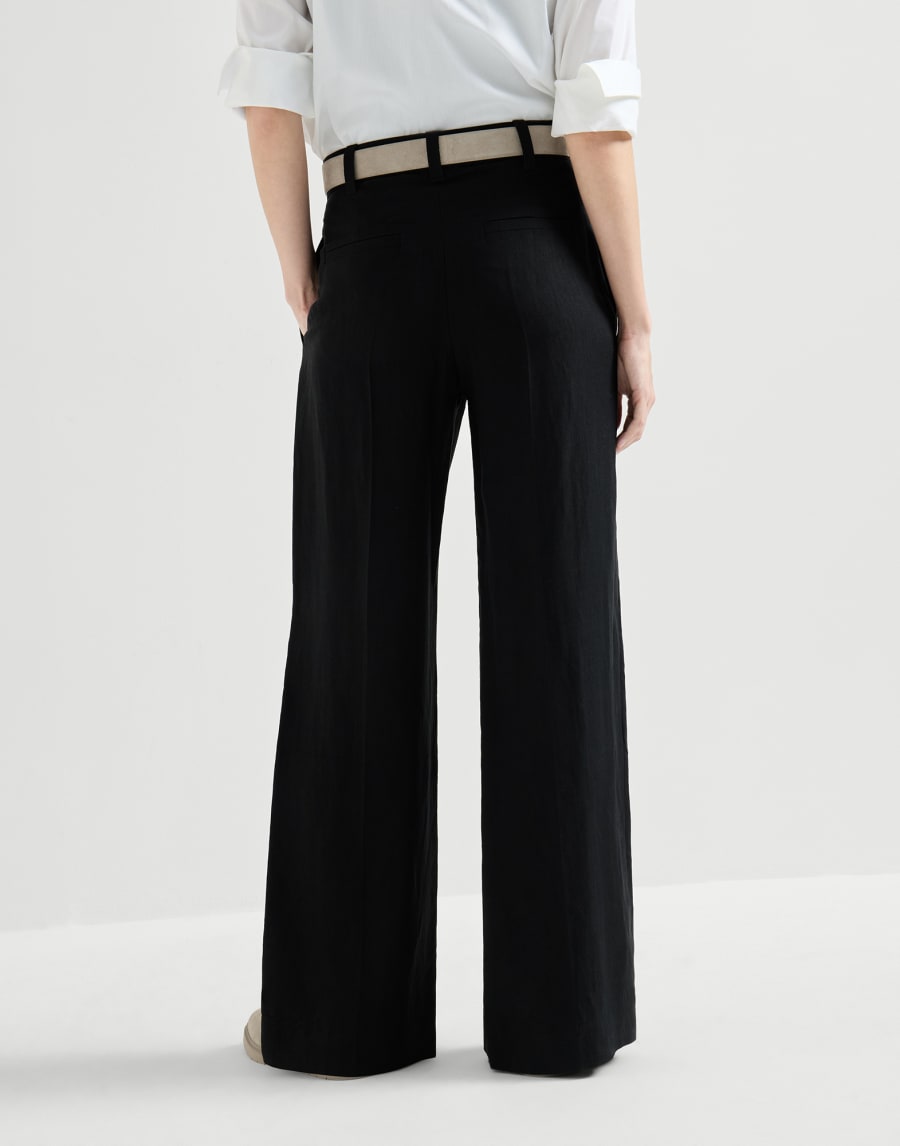 Sartorial Wide trousers Black Woman - Brunello Cucinelli