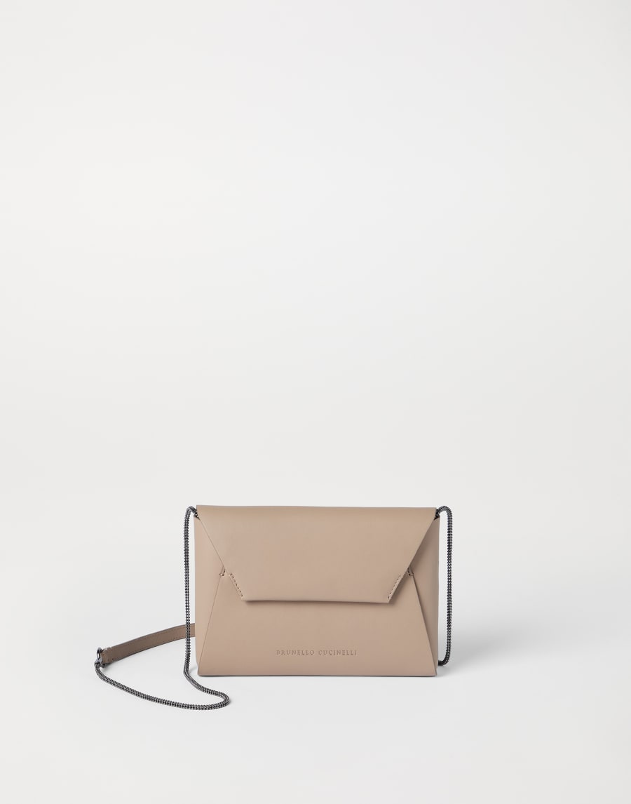 Calfskin BC Duo pochette Buff Woman - Brunello Cucinelli