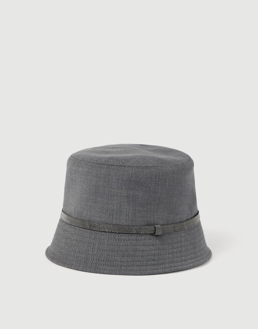 Bucket hat Dark Grey Woman - Brunello Cucinelli