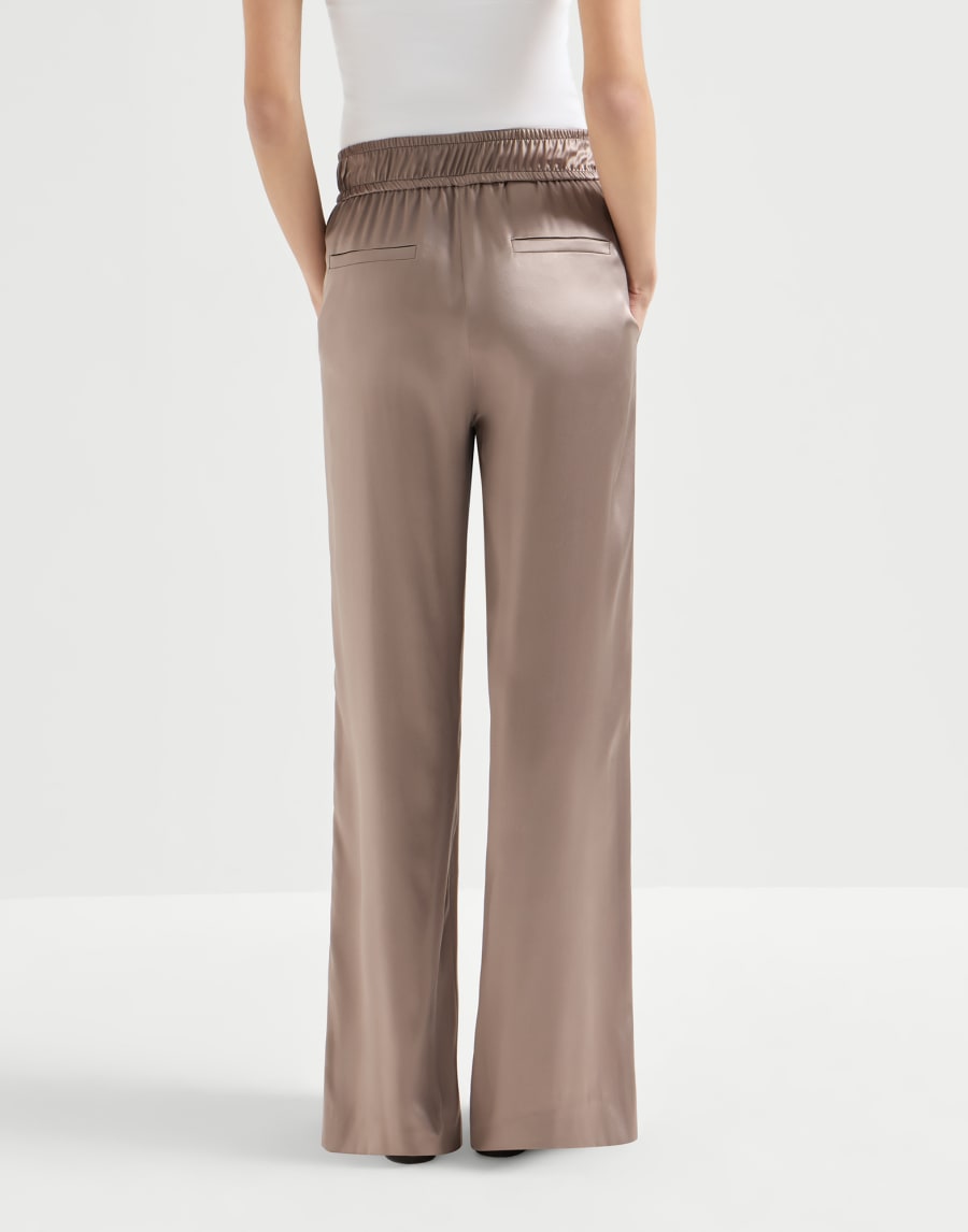 Pantalón Track Cacao Mujer - Brunello Cucinelli