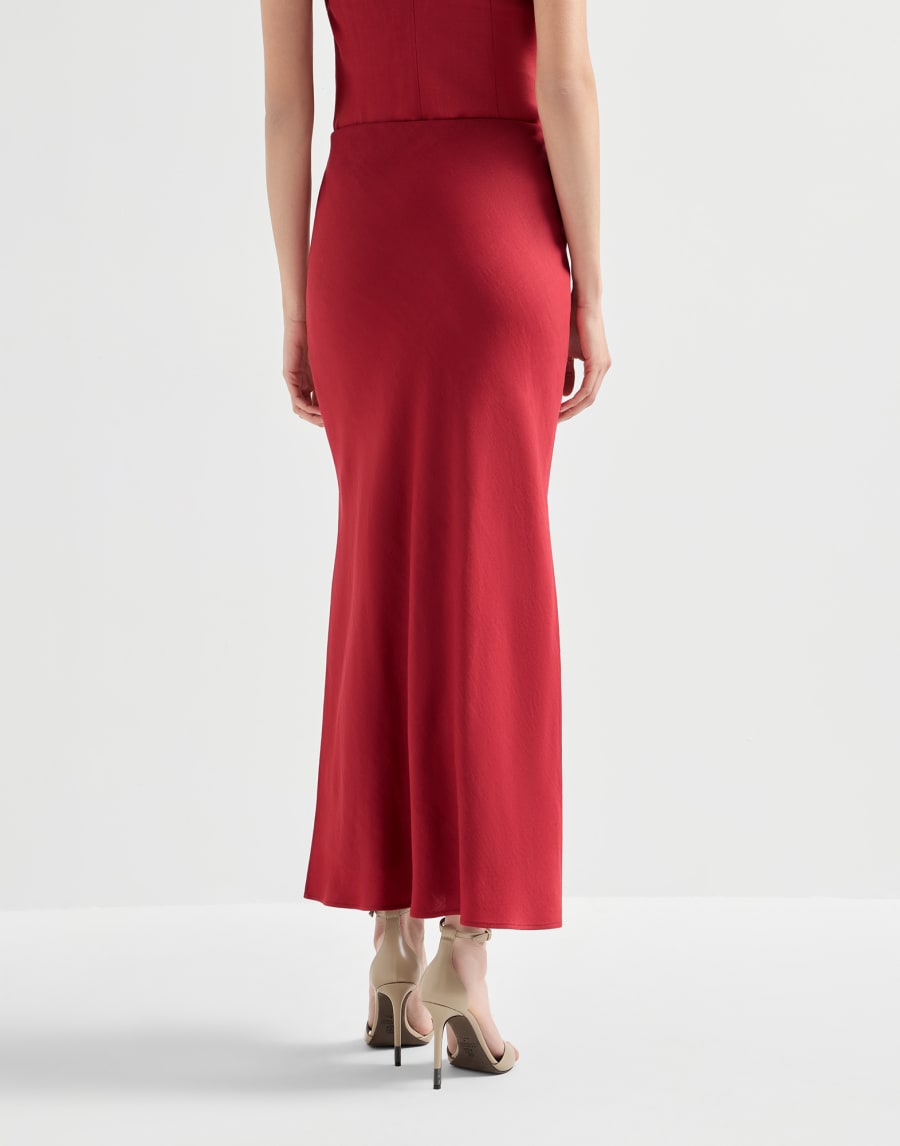 斜裁半身裙 红色 女款 - Brunello Cucinelli