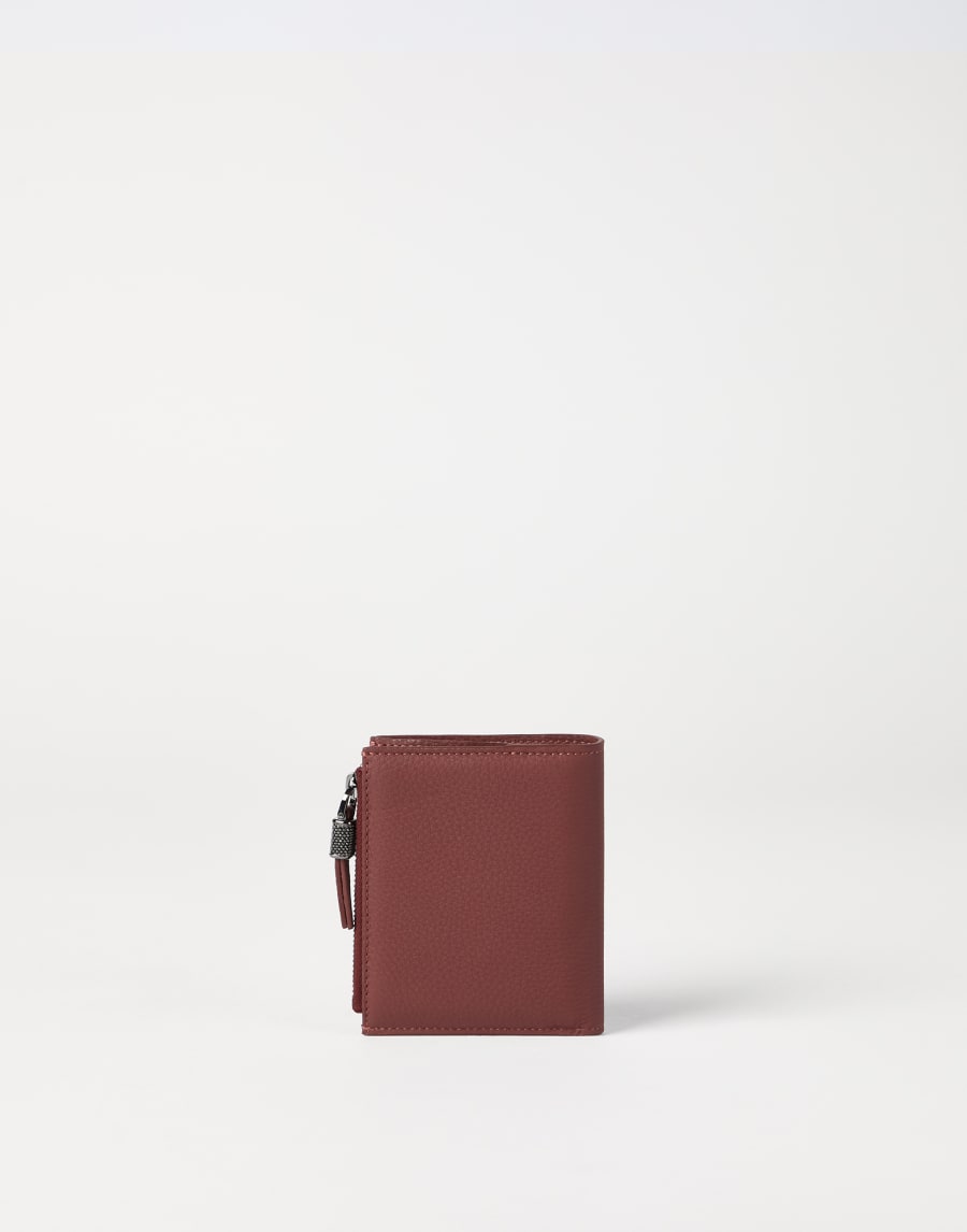 Compact Calfskin wallet Firebrick Woman - Brunello Cucinelli