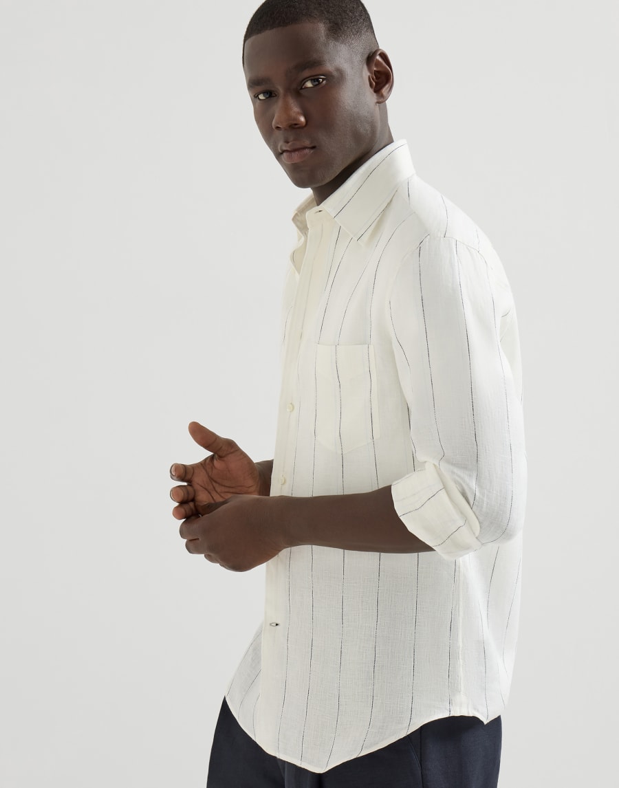 Shirt with chest pocket Panama Man - Brunello Cucinelli