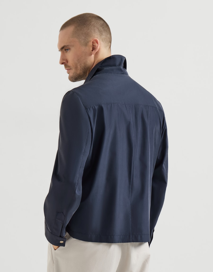 Silk outerwear jacket Blue Man - Brunello Cucinelli
