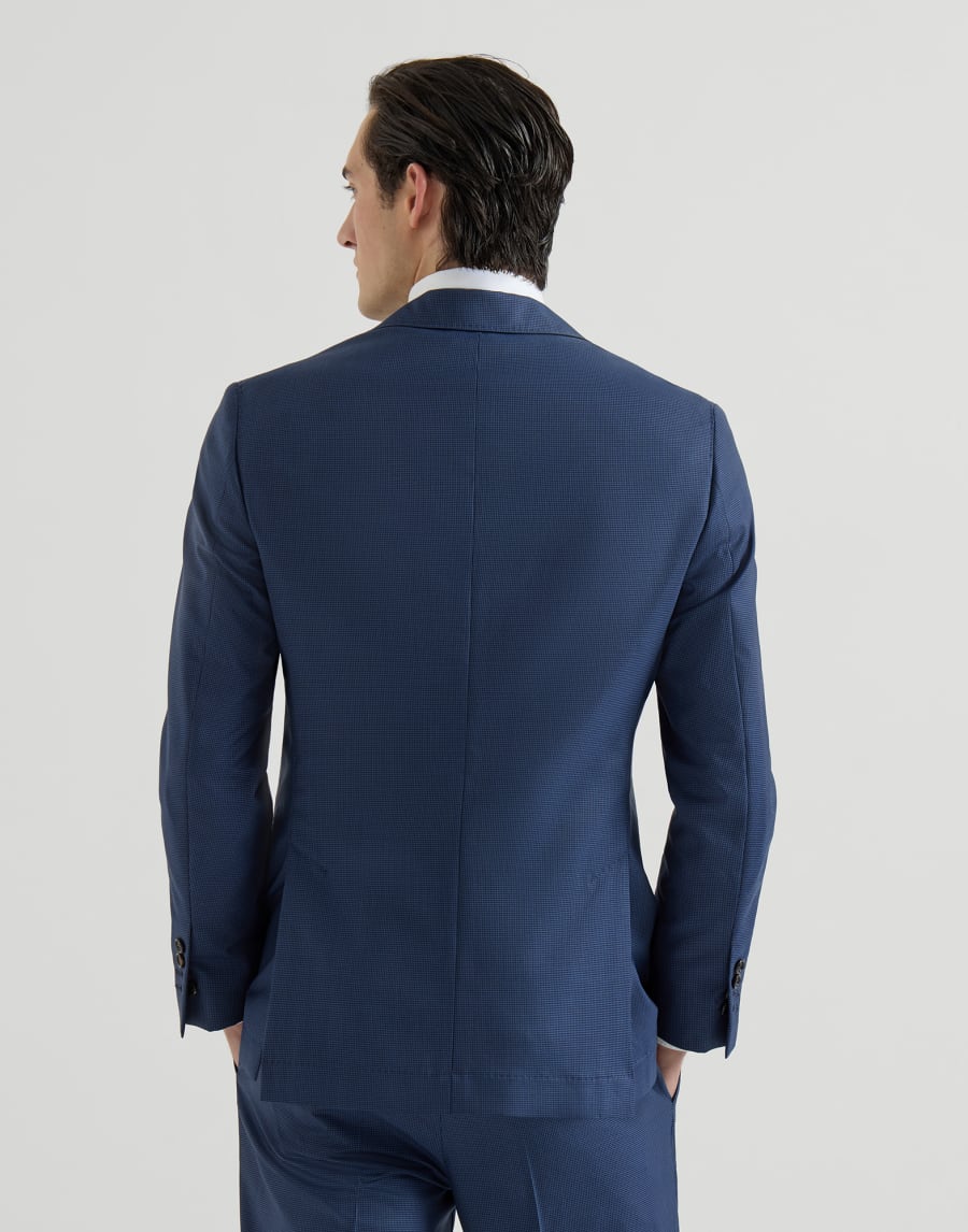 ハウンドトゥース ジャケット ネイビーブルー メンズ - Brunello Cucinelli