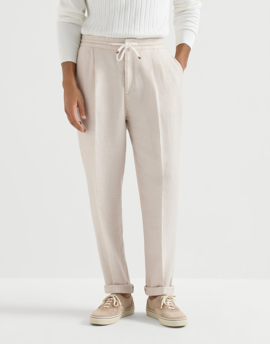 Trousers with drawstring Yuta Man - Brunello Cucinelli