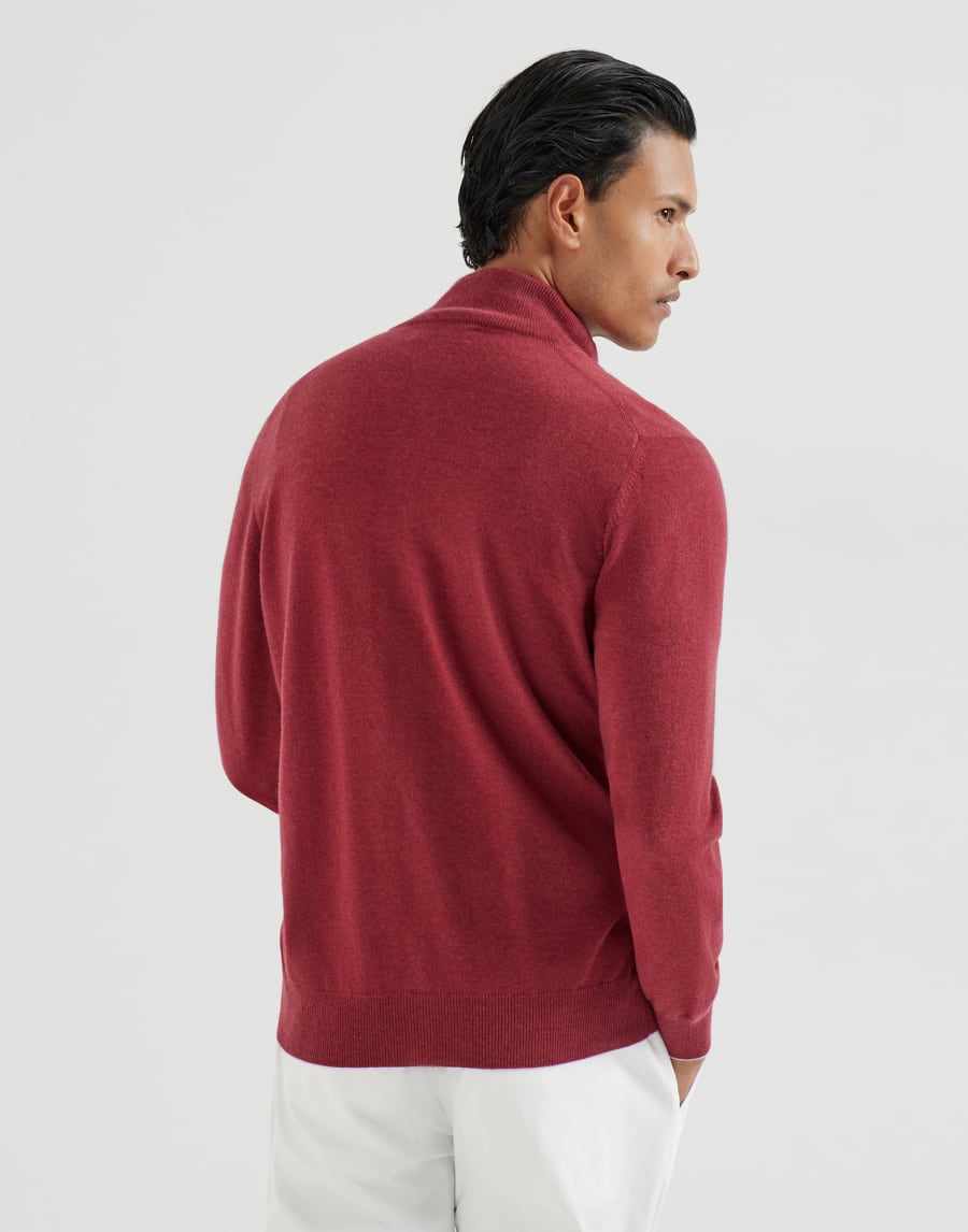 Cardigan in cashmere Ciliegia Uomo - Brunello Cucinelli