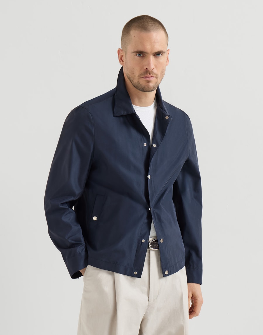 Silk outerwear jacket Blue Man - Brunello Cucinelli