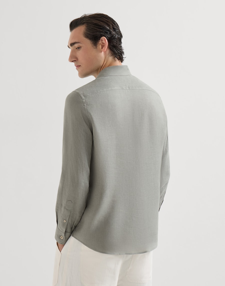 Shirt with chest pockets Khaki Man - Brunello Cucinelli