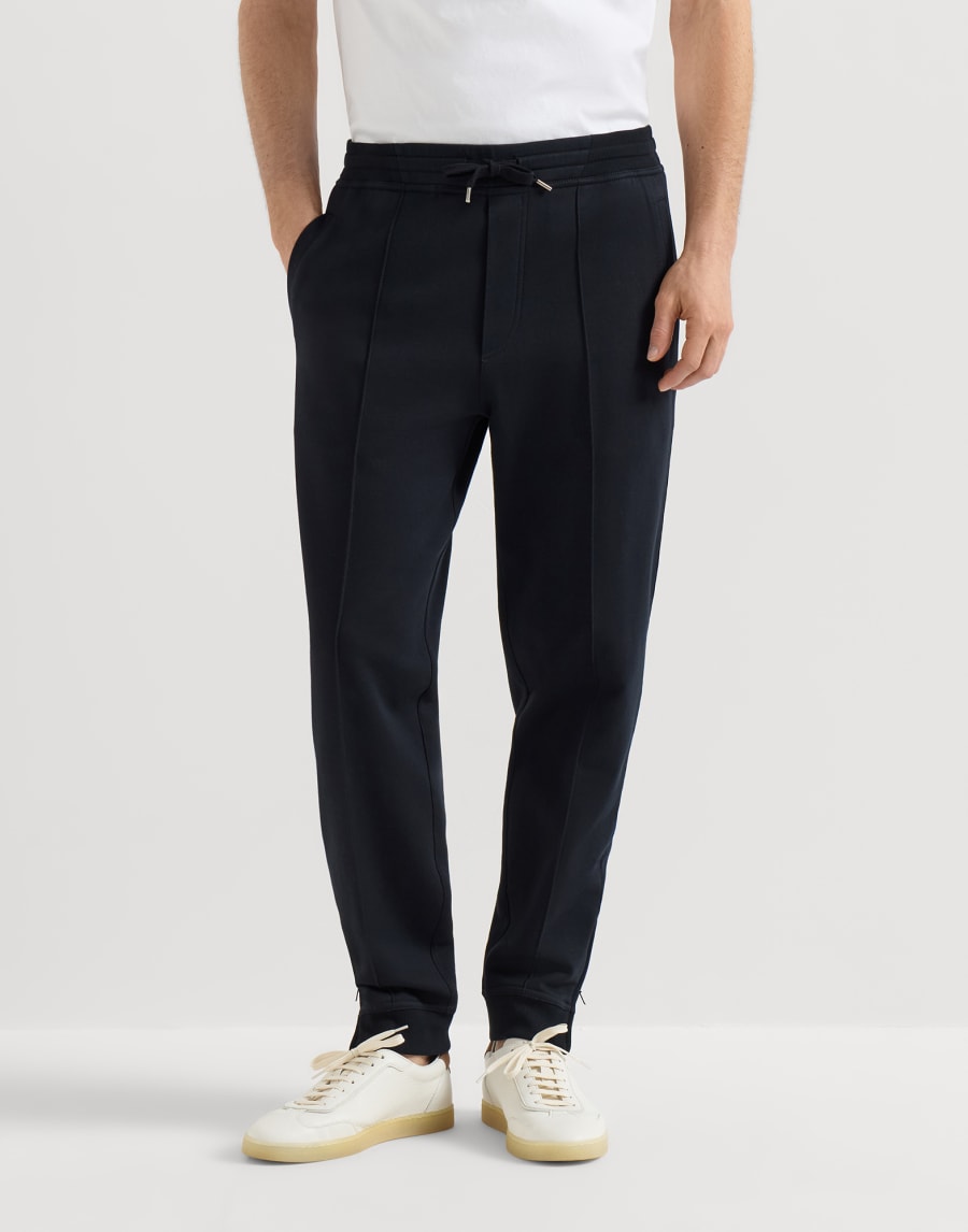 Pantalone con crête Nero Uomo - Brunello Cucinelli
