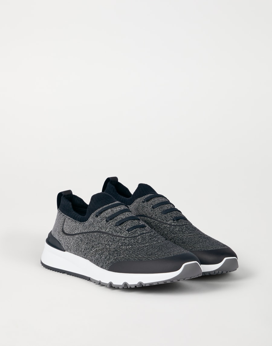 Knit runners Navy Blue Man - Brunello Cucinelli