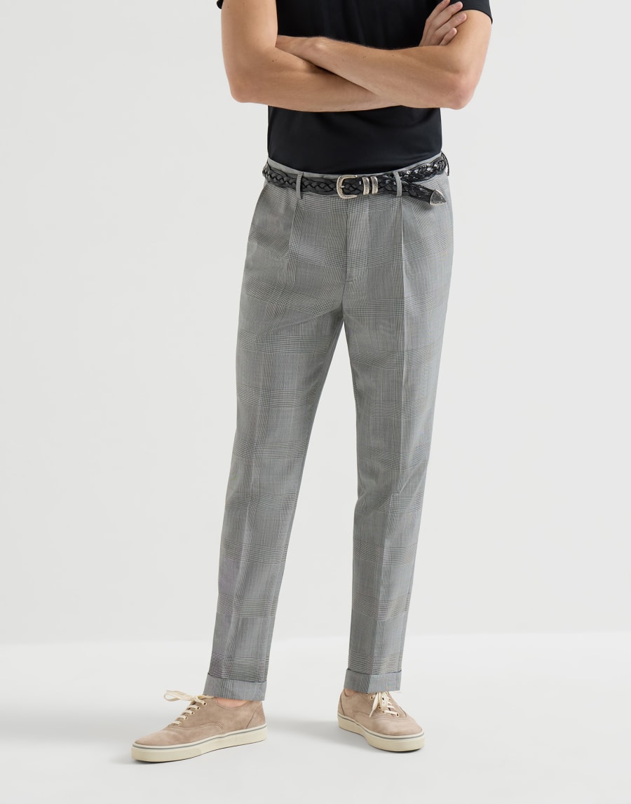 Prince of Wales trousers Grey Man - Brunello Cucinelli