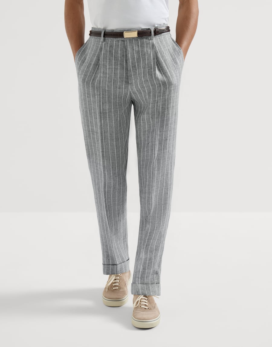 Twill trousers Medium Grey Man - Brunello Cucinelli