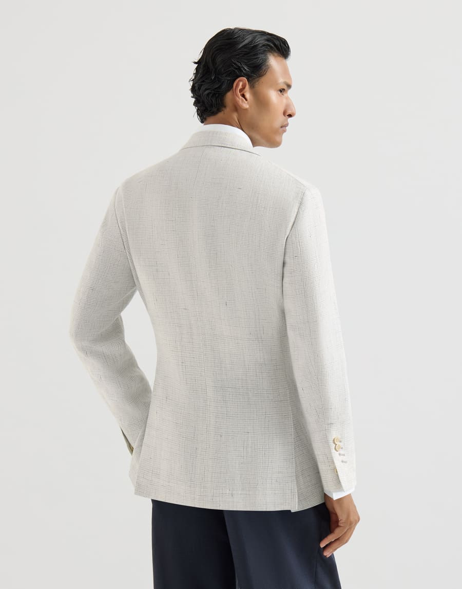 Blazer with patch pockets Pearl Grey Man - Brunello Cucinelli