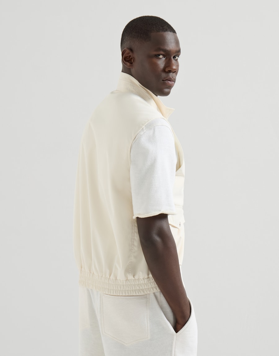 Gilet in nylon con imbottitura Panama Uomo - Brunello Cucinelli