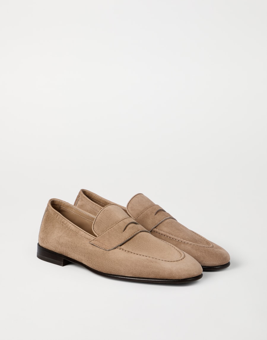 Penny Loafers Marron Clair Homme - Brunello Cucinelli