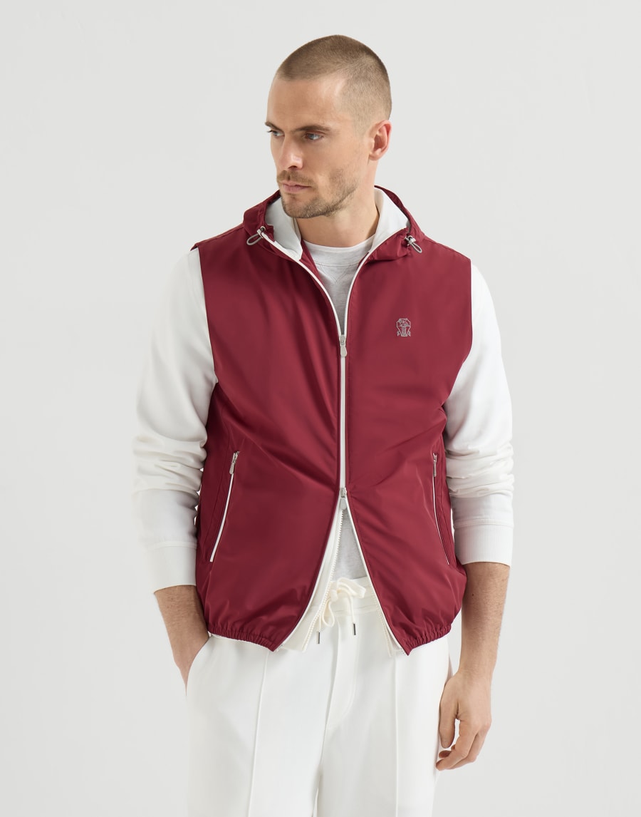 Blousonweste Kirschrot Herren - Brunello Cucinelli