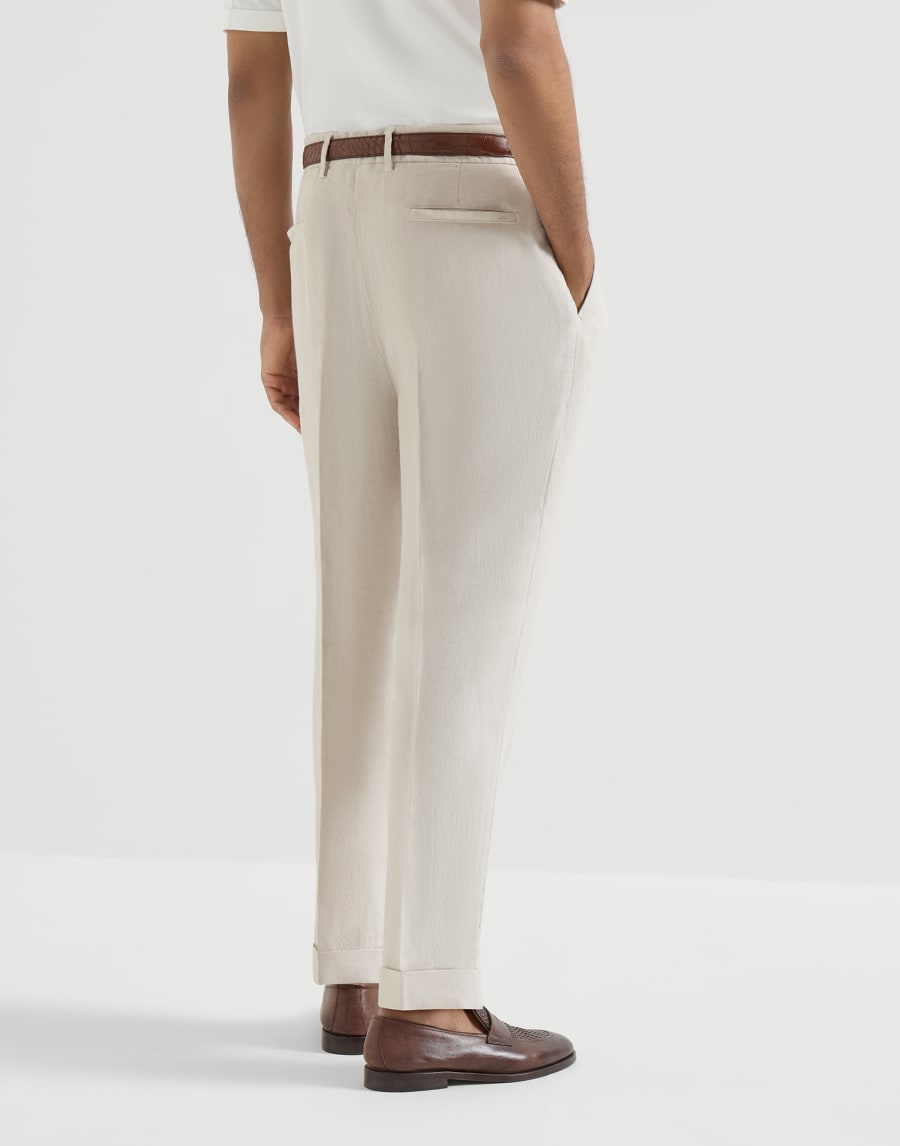 Pantalone in gabardina tinto capo Yuta Uomo - Brunello Cucinelli