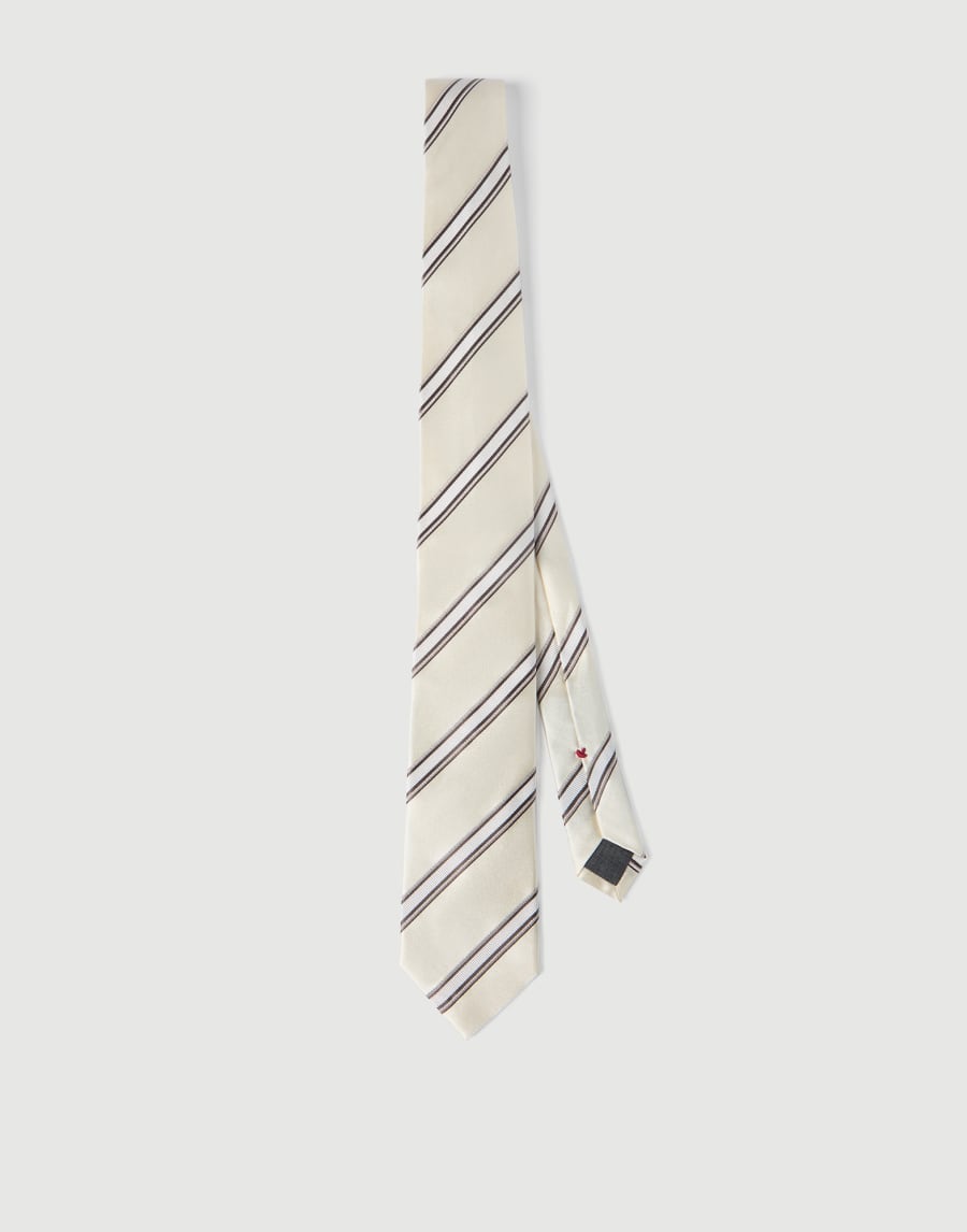 Silk necktie Panama Man - Brunello Cucinelli