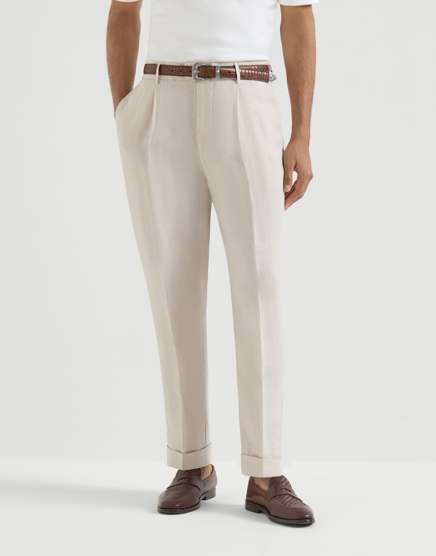 Pantalone in gabardina tinto capo Yuta Uomo - Brunello Cucinelli