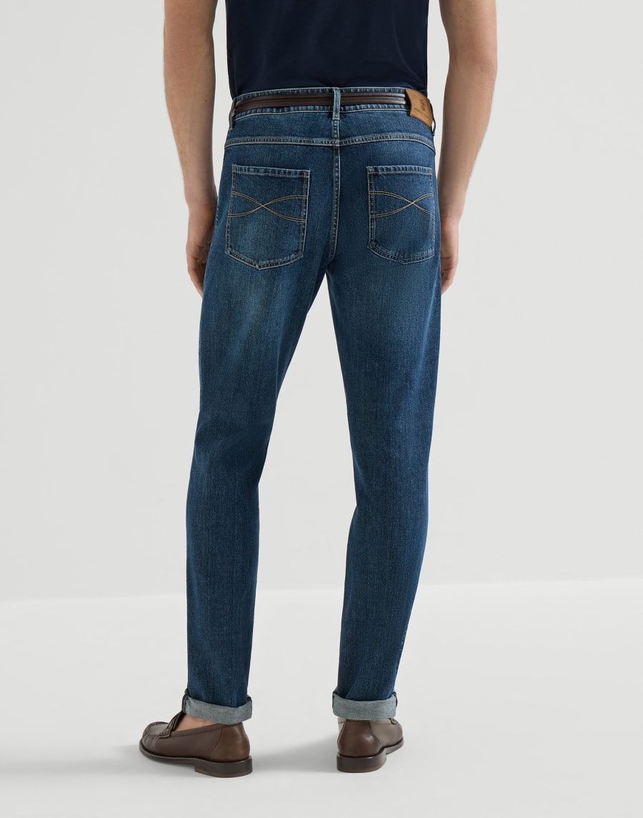 Comfort denim trousers Dark Denim Man - Brunello Cucinelli