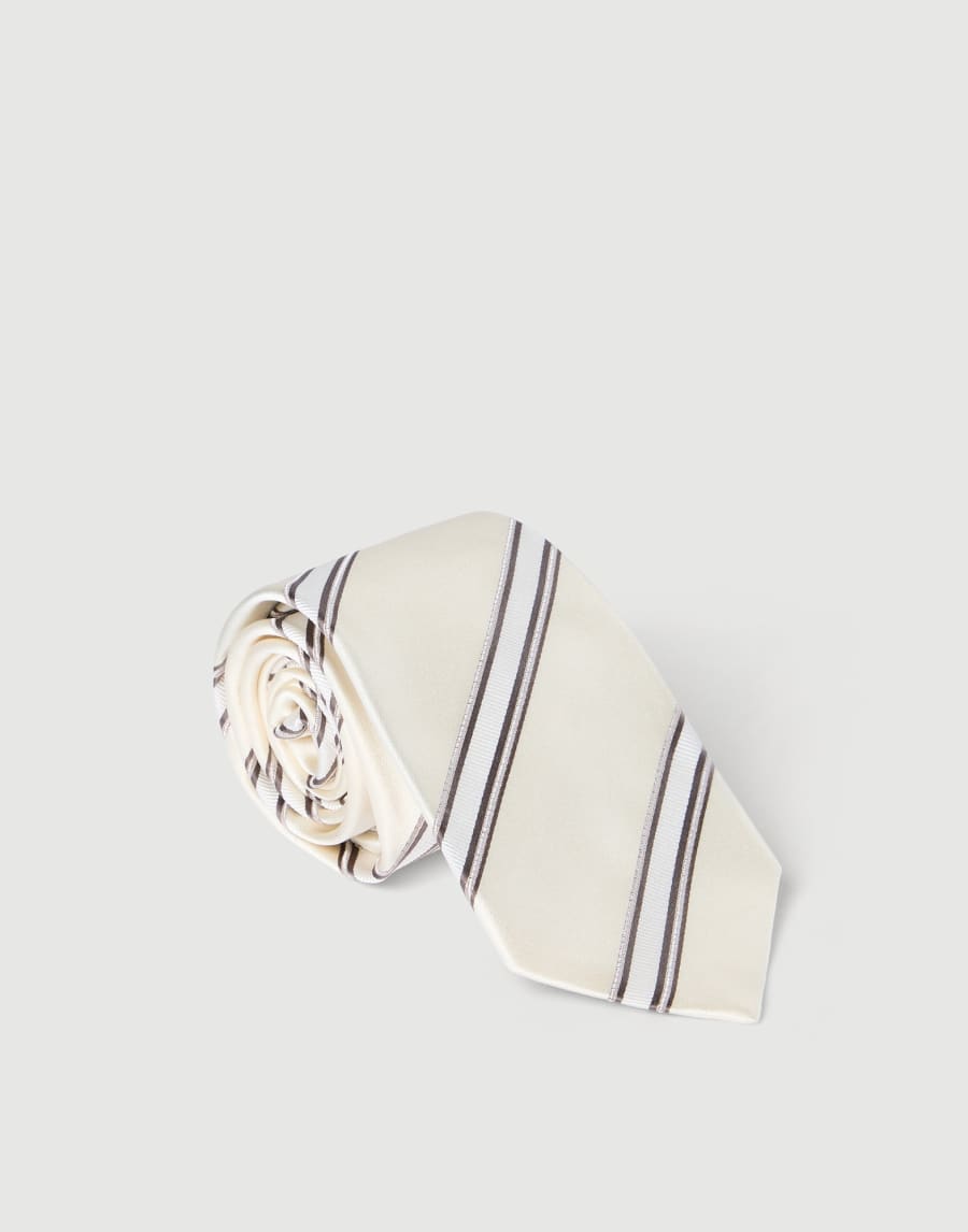 Silk necktie Panama Man - Brunello Cucinelli