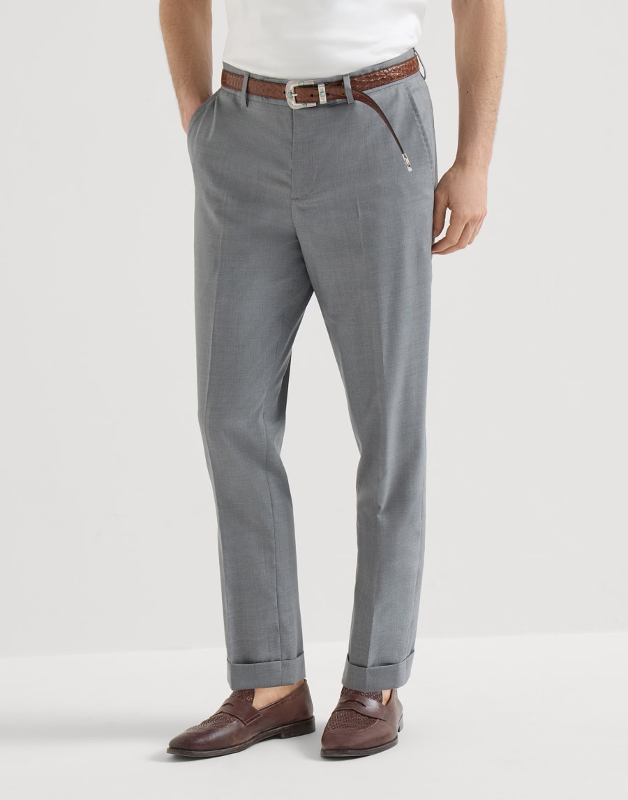 Pantalone leisure fit Grigio Uomo - Brunello Cucinelli