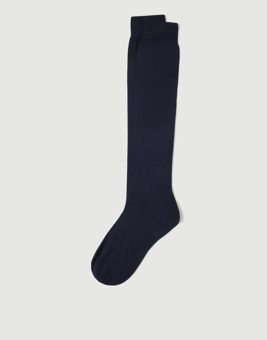 Cotton socks Navy Blue Man - Brunello Cucinelli