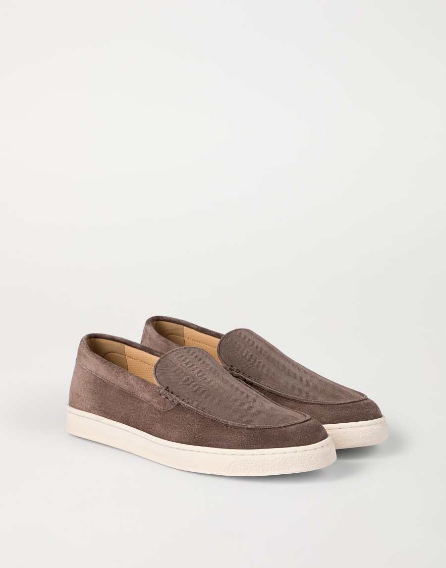 Suede loafers Brown Man - Brunello Cucinelli