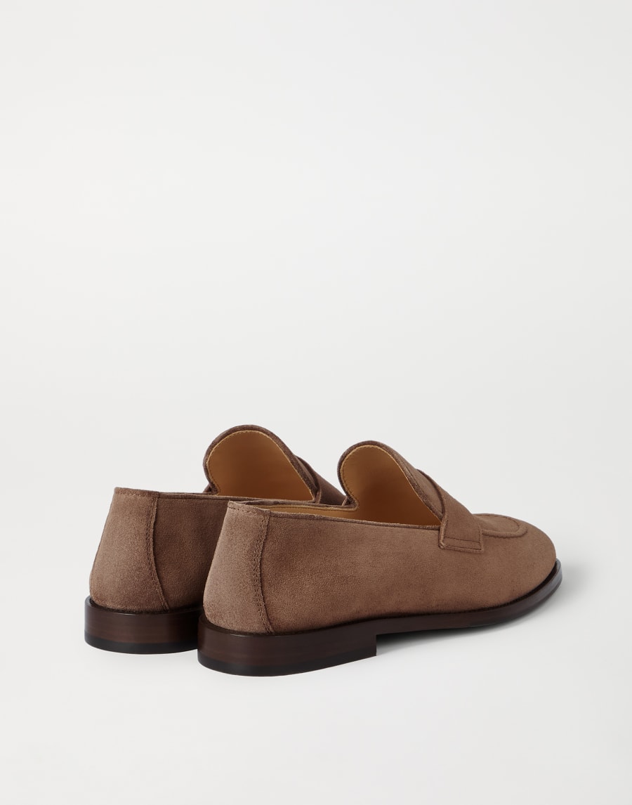 Suede Penny loafer Mud Man - Brunello Cucinelli