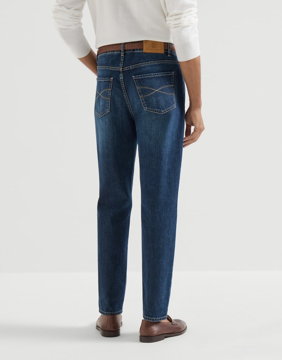 Traditional fit five-pocket trousers Denim Man - Brunello Cucinelli