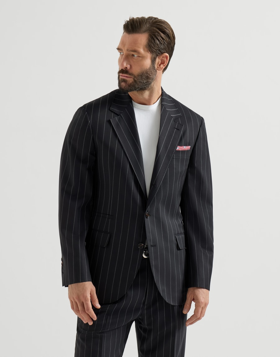 Virgin wool blazer Black Man - Brunello Cucinelli