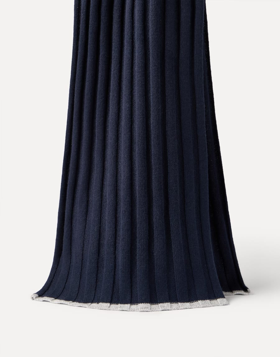 Vicuña knit scarf Blue Man - Brunello Cucinelli