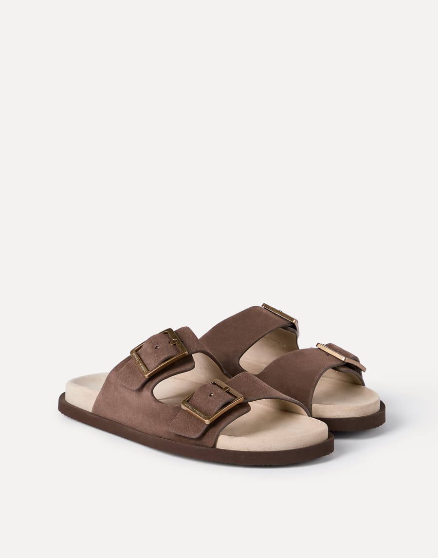 Suede slides Mud Man - Brunello Cucinelli