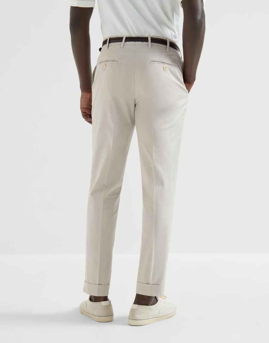 Comfort gabardine trousers Panama Man - Brunello Cucinelli