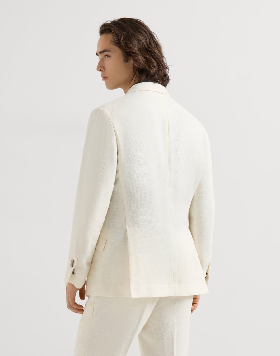 Hopsack deconstructed blazer Off-White Man - Brunello Cucinelli