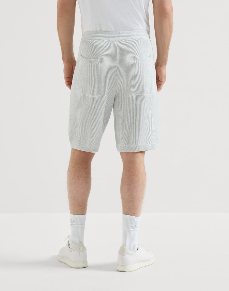 Knitted Bermuda shorts Fog Man - Brunello Cucinelli